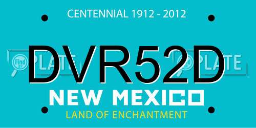 DVR52D New Mexico License Plate