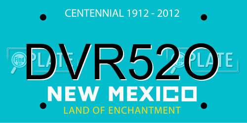 DVR52O New Mexico License Plate
