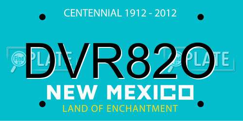 DVR82O New Mexico License Plate