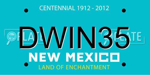 DWIN35 New Mexico License Plate