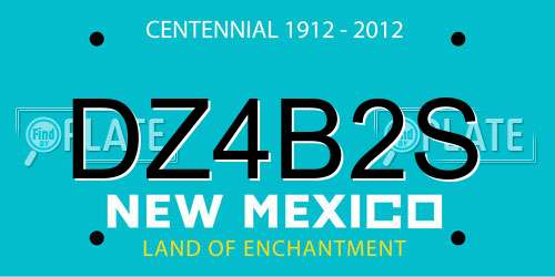 DZ4B2S New Mexico License Plate