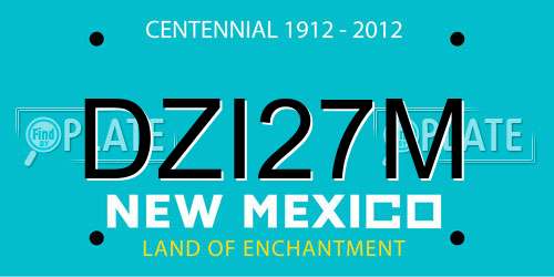 DZI27M New Mexico License Plate