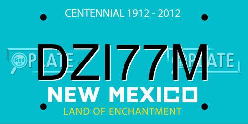 DZI77M New Mexico License Plate