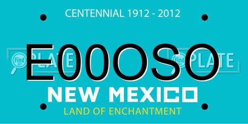 E00OSO New Mexico License Plate