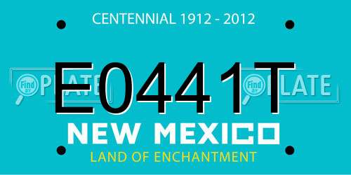 E0441T New Mexico License Plate