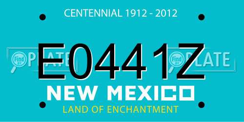 E0441Z New Mexico License Plate