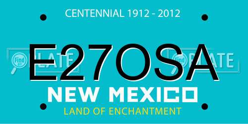 E27OSA New Mexico License Plate