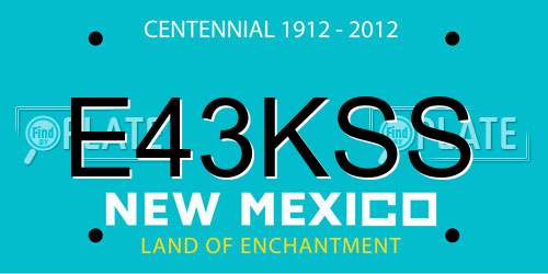 E43KSS New Mexico License Plate