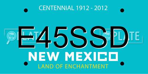 E45SSD New Mexico License Plate