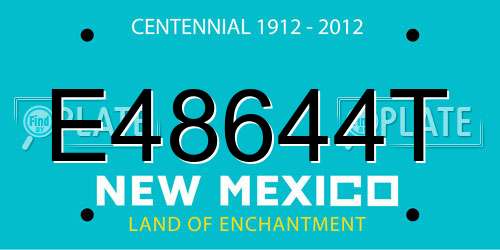 E48644T New Mexico License Plate
