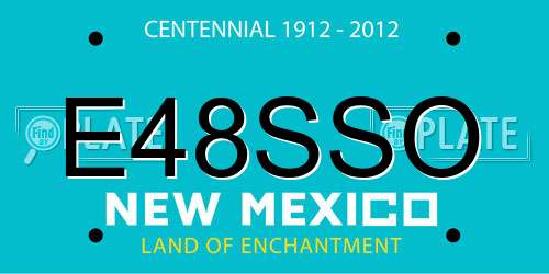 E48SSO New Mexico License Plate