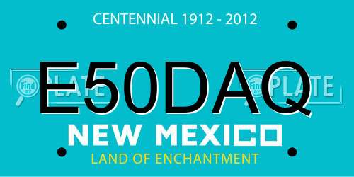 E50DAQ New Mexico License Plate