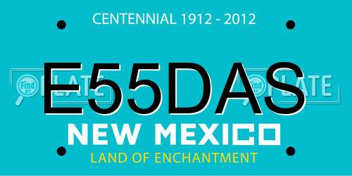 E55DAS New Mexico License Plate