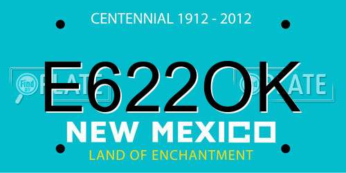 E622OK New Mexico License Plate