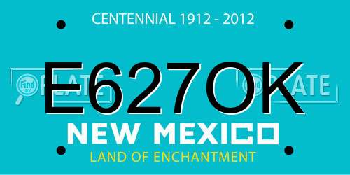 E627OK New Mexico License Plate