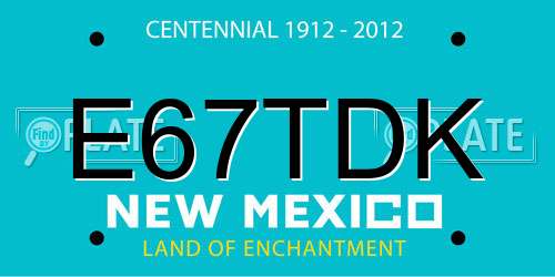 E67TDK New Mexico License Plate