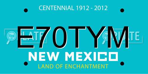 E70TYM New Mexico License Plate