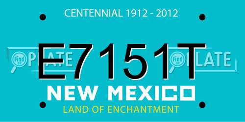 E7151T New Mexico License Plate