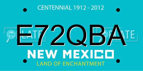 E72QBA New Mexico License Plate