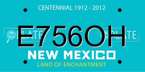 E756OH New Mexico License Plate