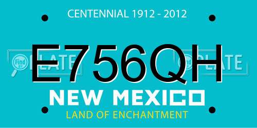 E756QH New Mexico License Plate
