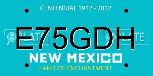 E75GDH New Mexico License Plate