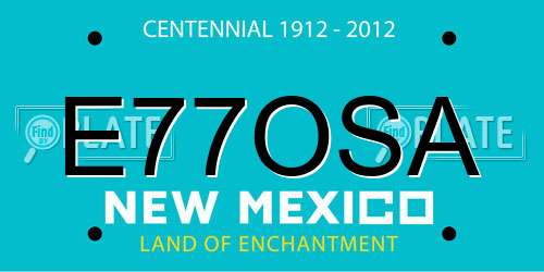 E77OSA New Mexico License Plate
