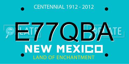 E77QBA New Mexico License Plate