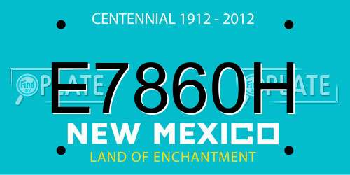 E7860H New Mexico License Plate