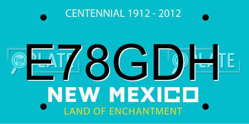 E78GDH New Mexico License Plate