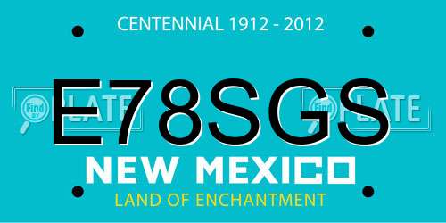 E78SGS New Mexico License Plate