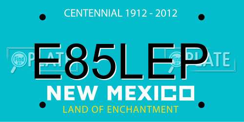 E85LEP New Mexico License Plate