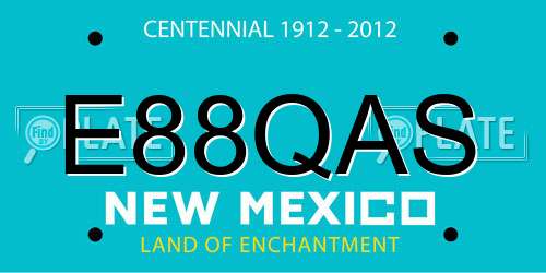 E88QAS New Mexico License Plate