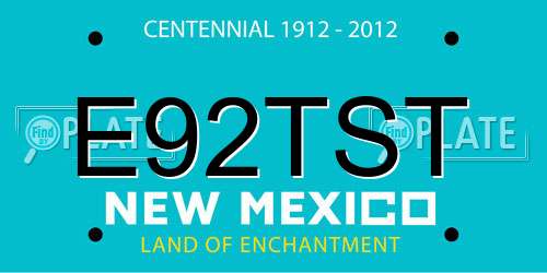 E92TST New Mexico License Plate