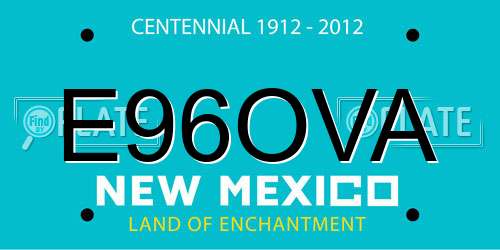 E96OVA New Mexico License Plate