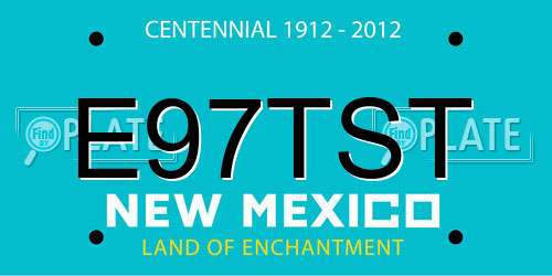 E97TST New Mexico License Plate
