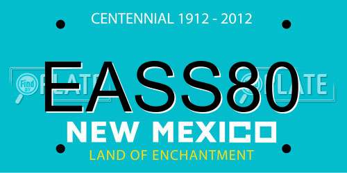 EASS80 New Mexico License Plate