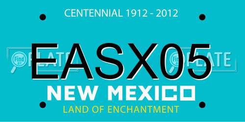 EASX05 New Mexico License Plate