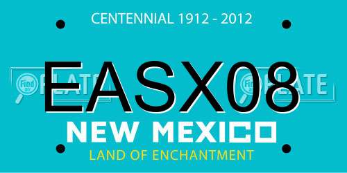 EASX08 New Mexico License Plate