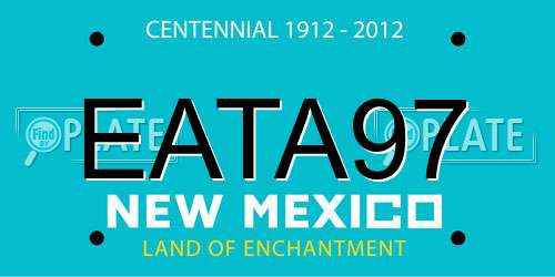 EATA97 New Mexico License Plate