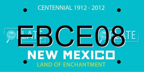 EBCE08 New Mexico License Plate
