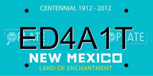 ED4A1T New Mexico License Plate