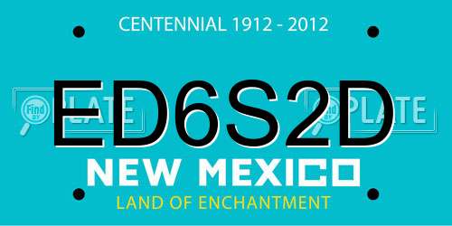 ED6S2D New Mexico License Plate
