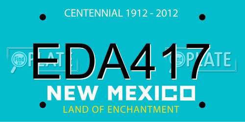 EDA417 New Mexico License Plate