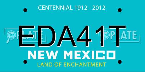 EDA41T New Mexico License Plate