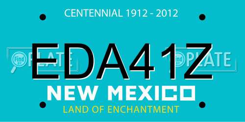 EDA41Z New Mexico License Plate