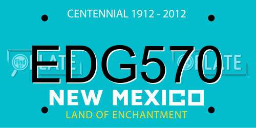 EDG570 New Mexico License Plate