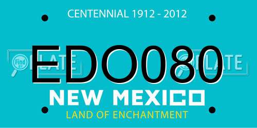 EDO080 New Mexico License Plate