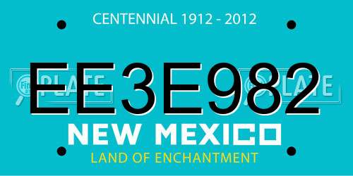 EE3E982 New Mexico License Plate