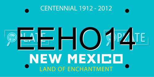 EEHO14 New Mexico License Plate